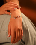 Sterling Silver Ankh Charm Bracelet