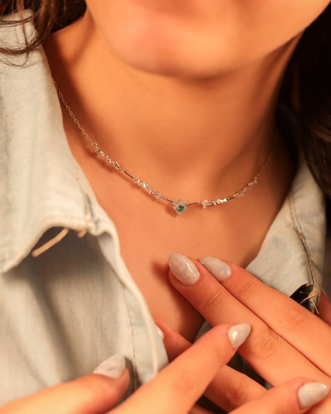 Emerald Labyrinth Necklace