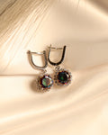 Aurora Borealis Hoops earring