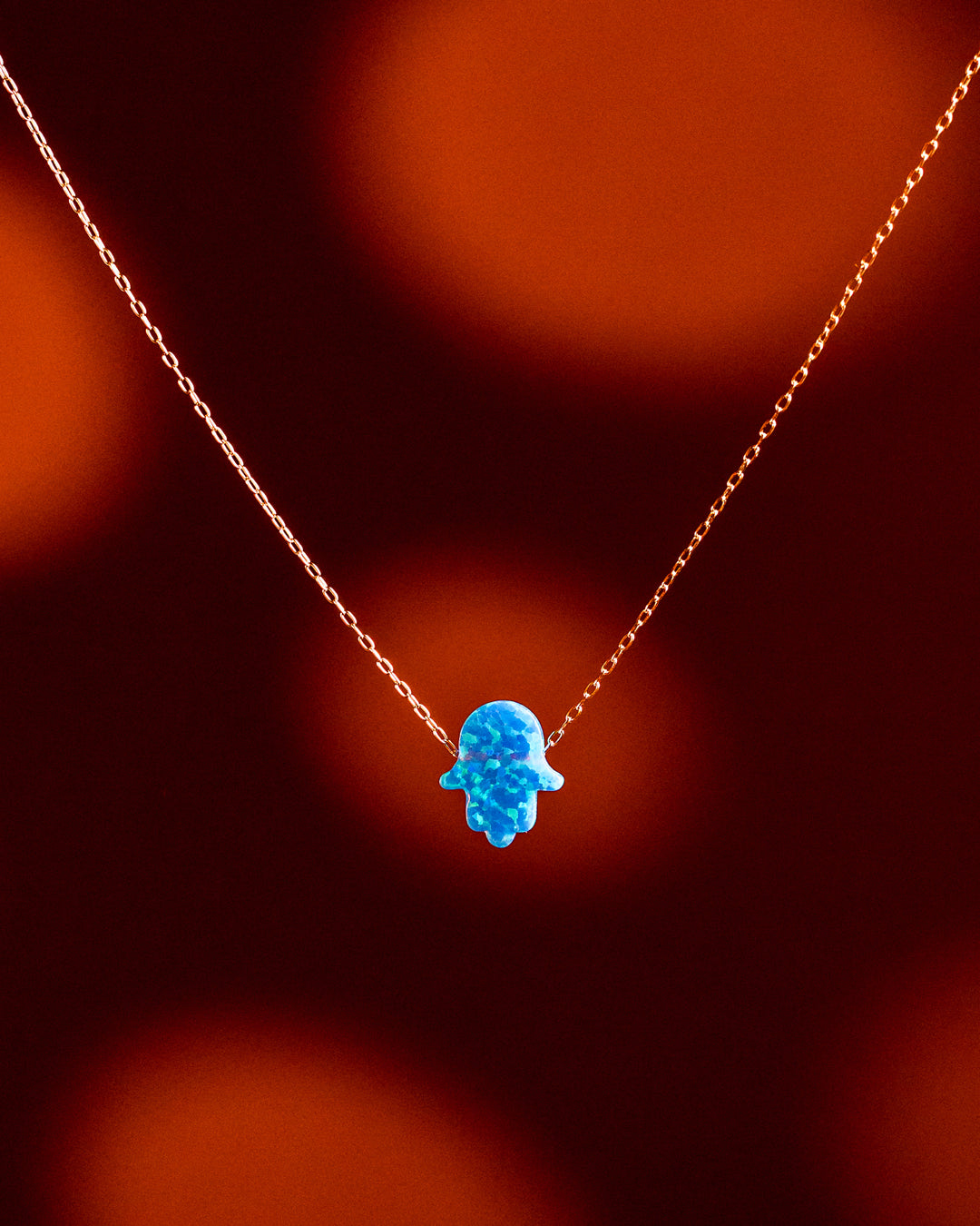 Starry Hamsa Necklace