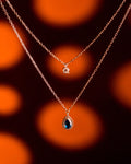 Royal Sapphire Rain Necklace
