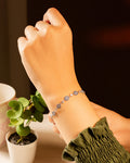 Sterling Silver Endless Evil Eye Tennis Bracelet
