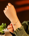 Sterling Silver Celestial Galaxy Anklet