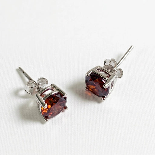 Amber Fire Studs earring
