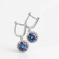 Aurora Borealis Hoops earring