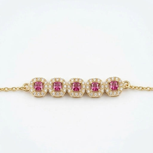 Golden Rose Garden Bracelet