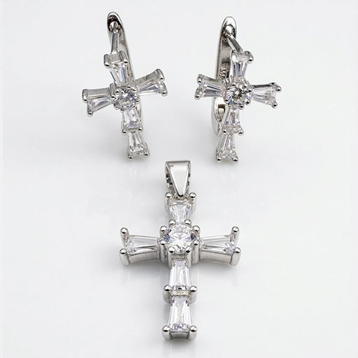 Mystic Cross Hoops earring