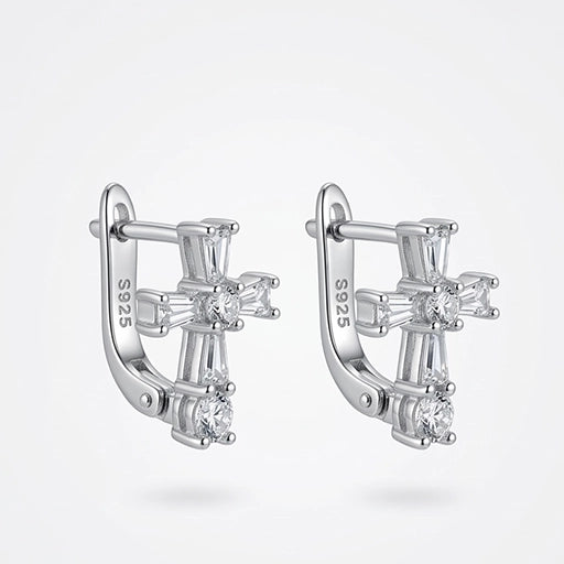 Mystic Cross Hoops earring