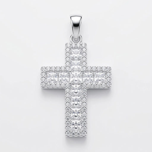 Silver Cross of Light Pendant