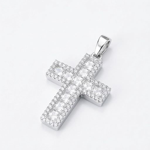 Silver Cross of Light Pendant