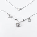 Sterling Silver Celestial Galaxy Anklet