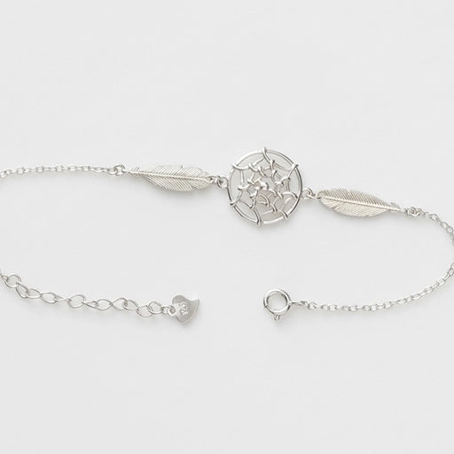 Sterling Silver Dreamcatcher Wings Bracelet