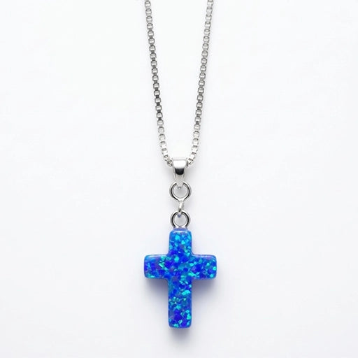 Studded Cross Necklace