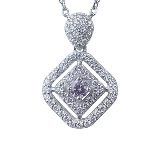 Studded Rhombus Necklace