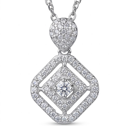 Studded Rhombus Necklace
