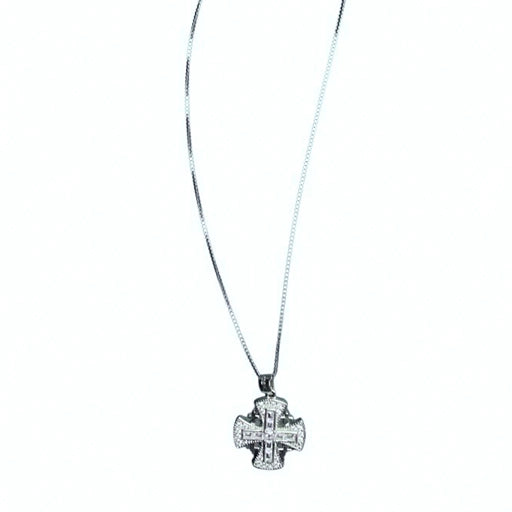 Studded Jerusalem Cross Necklace