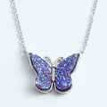 Purple Butterfly Necklace