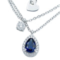 Royal Sapphire Rain Necklace