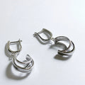 Silver Orbits earrings