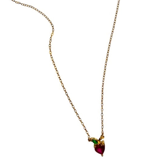 Strawberry Heart Necklace