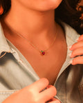 Strawberry Heart Necklace