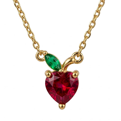 Strawberry Heart Necklace